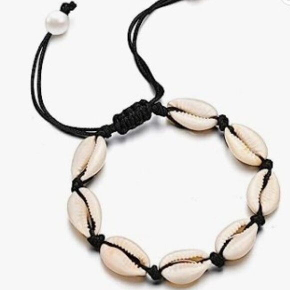 BOHEMIAN SEASHELL ANKLET BRACELET - Picture 1 of 7